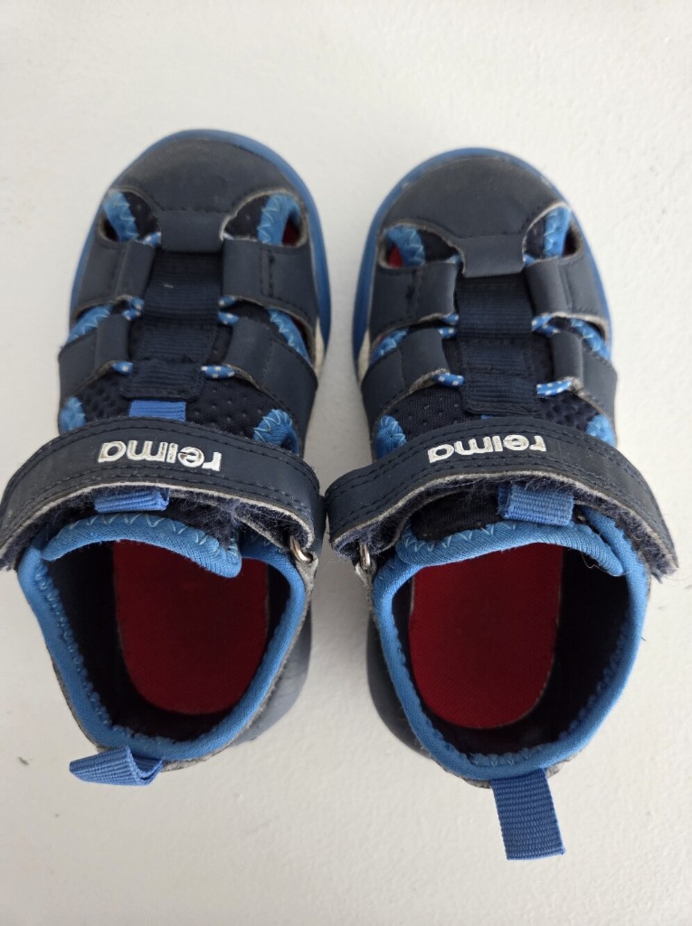 Reima Kids' Navy and Blue Closed-Toe Sandals -Size 7.5/8